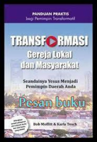 Transformasi Gereja Lokal dan Masyarakat