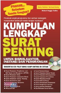 Kumpulan Lengkap Surat Penting Untuk Bisnis, Kantor, Instansi dan Perorangan