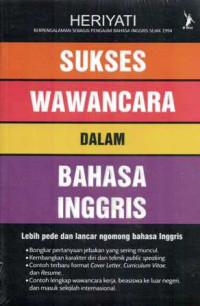 Sukses Wawancara dalam Bahasa Inggris